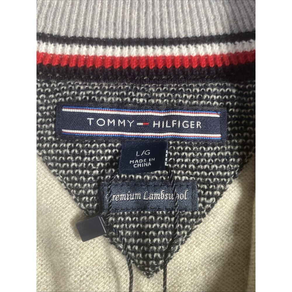 Tommy Hilfiger Cream Zip-Up Sweater - Picture 4 of 9